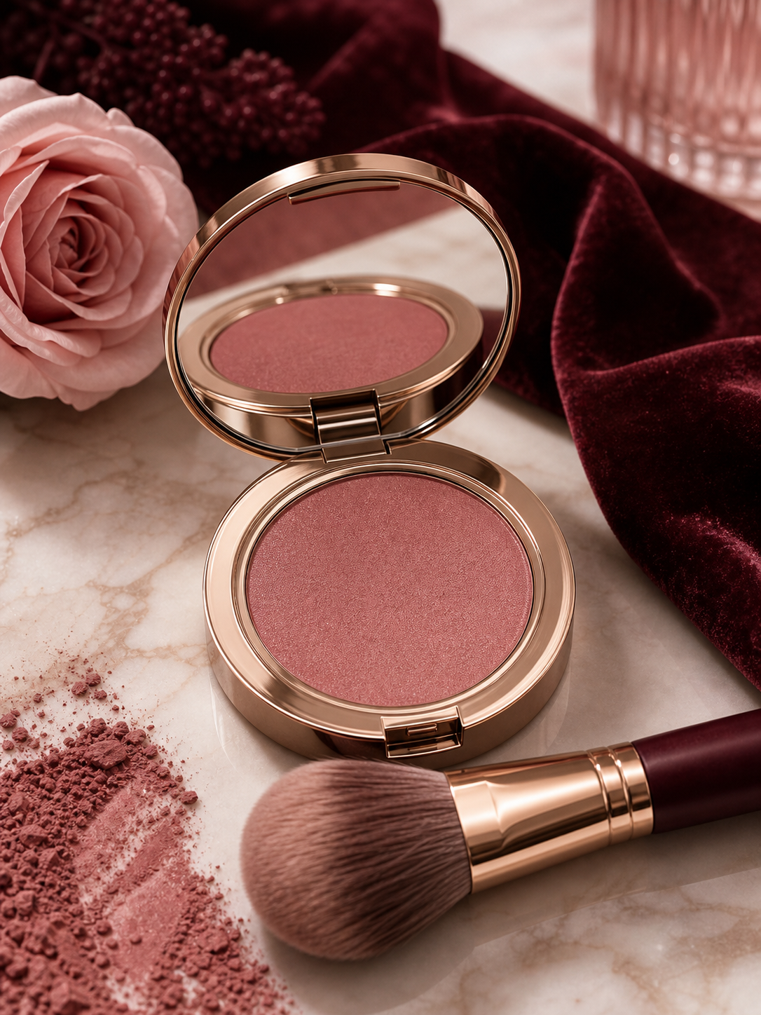 Blush Compacto Rose Touch Make D Marrie